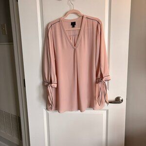 Worthington Pink Blouse w/ Bow Detail